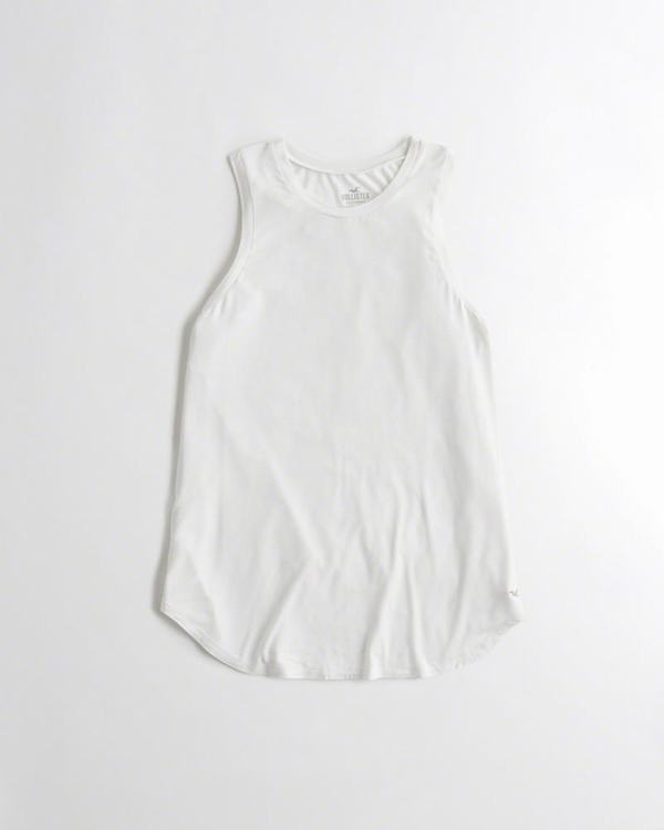 Canotte Hollister Donna Must-Have Easy Bianche Italia (566IYUON)